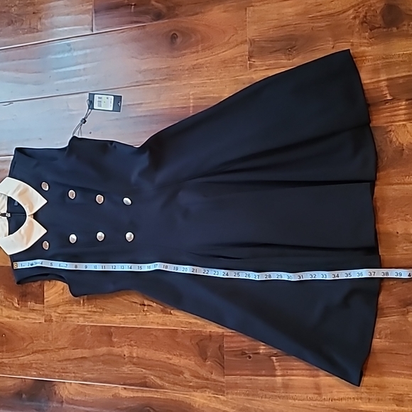 Tommy Hilfiger Sleeveless Military Dress with Collar - Picture 6 of 10